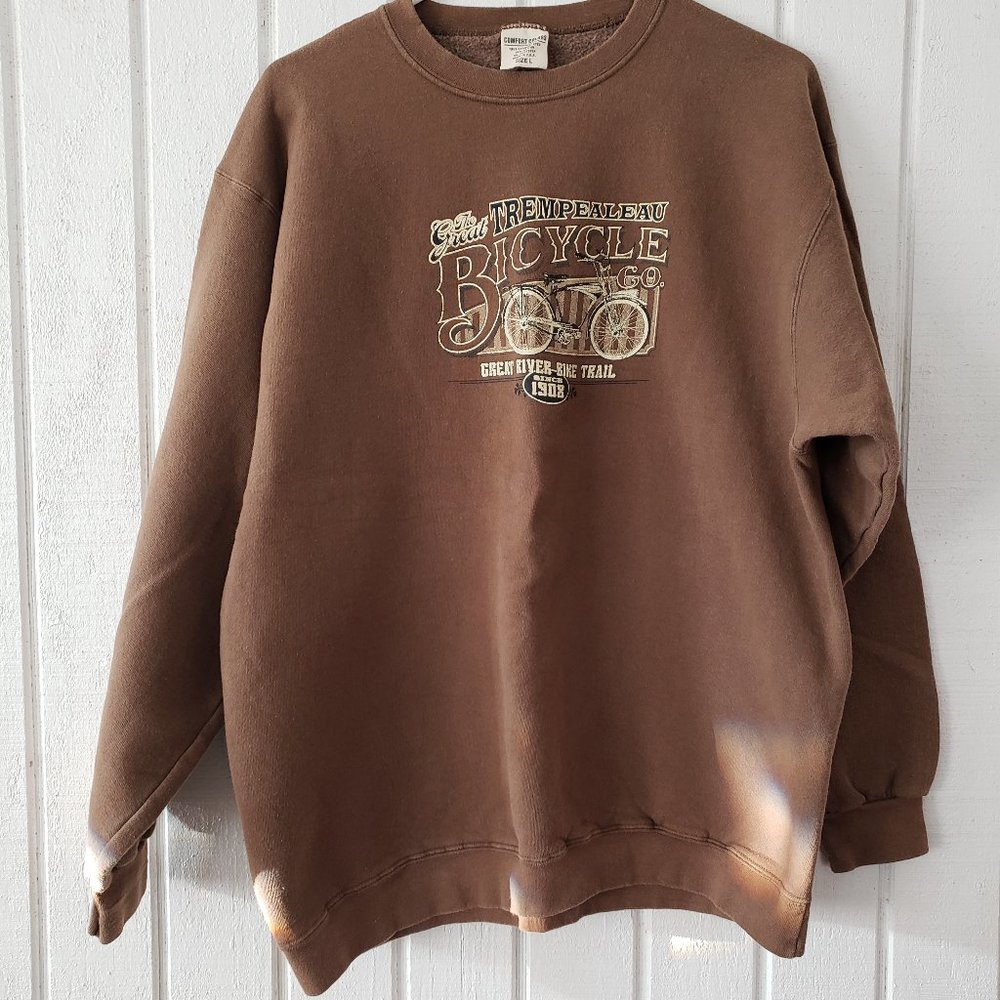 Brown Tempealeau Wisconsin Sweatshirt - Size L